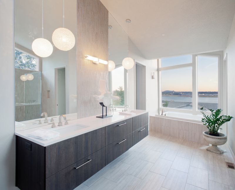 Spacious Master Bathroom with Natural Light