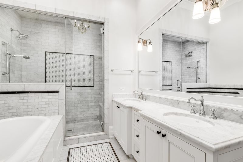 Walk-In Shower with Tile Details